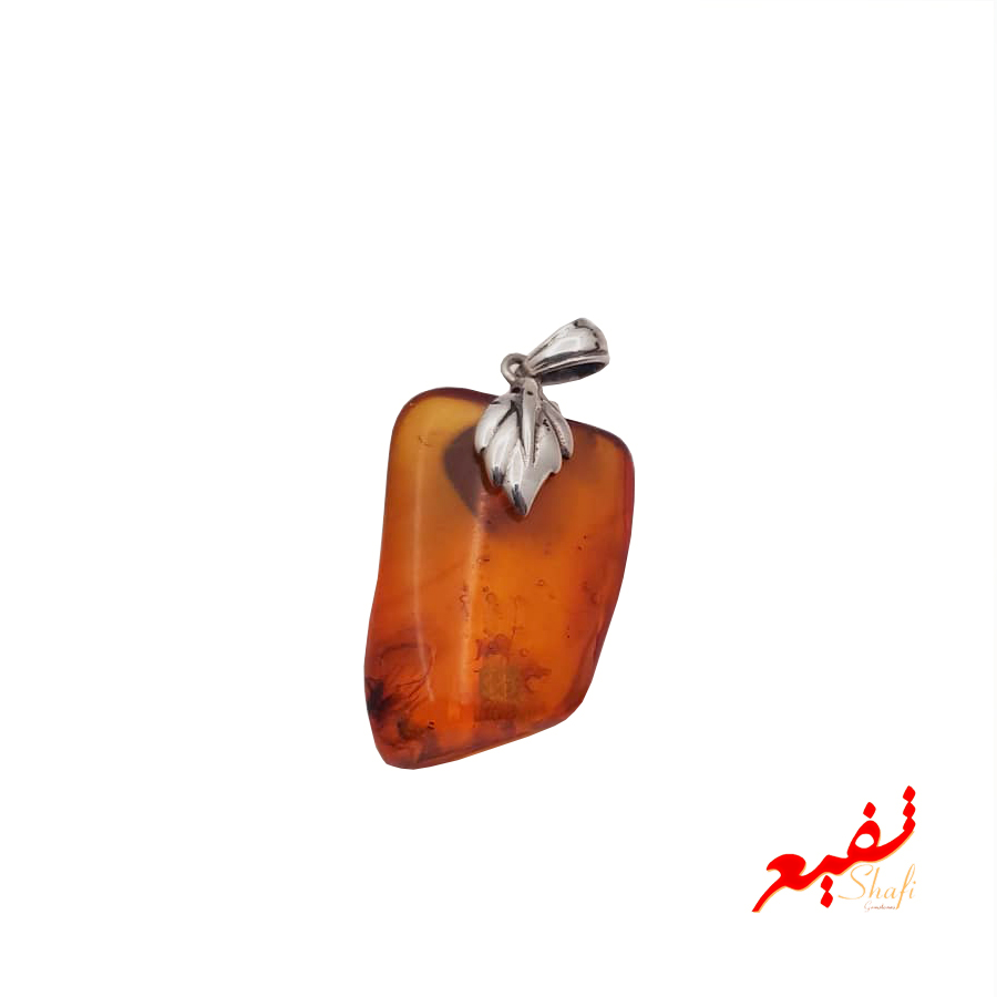 گردنبند انرژی زا سنگ کهربا کد G-KB-02