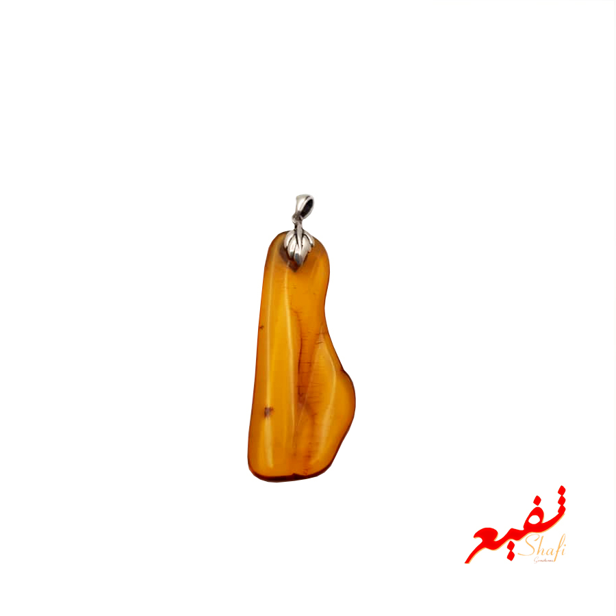 گردنبند انرژی زا سنگ کهربا کد G-KB-05