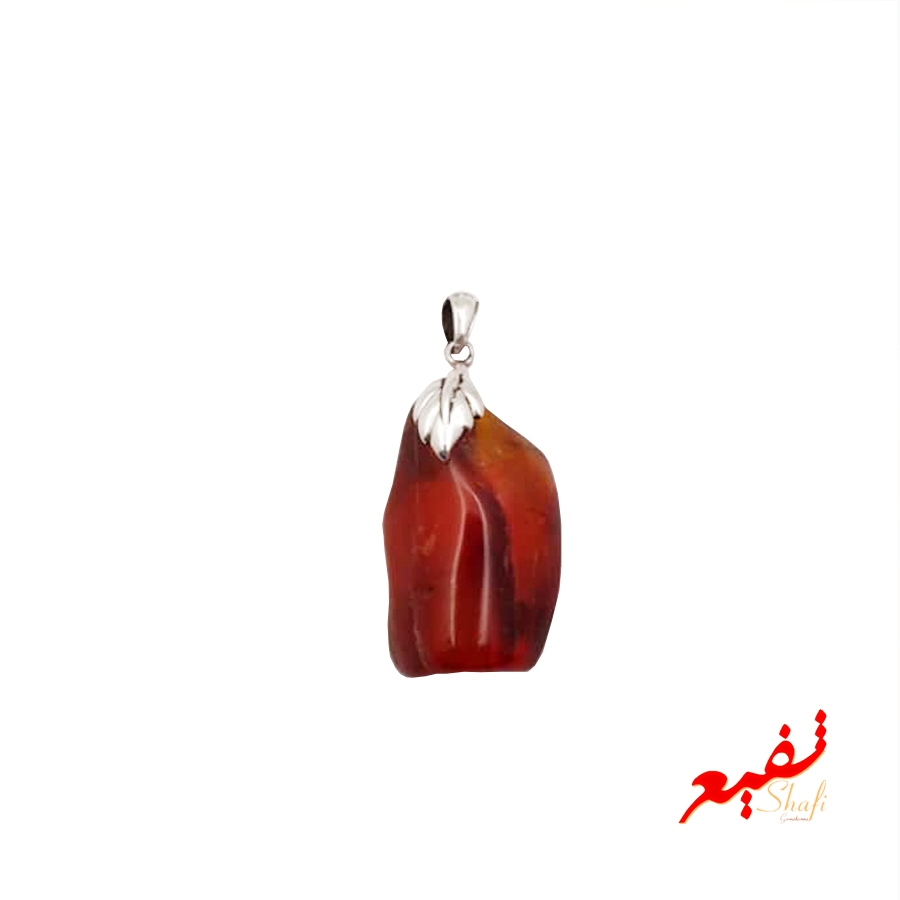 گردنبند انرژی زا سنگ کهربا کد G-KB-06