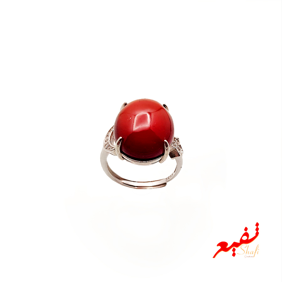 انگشتر زنانه سنگ یاقوت سیلان کد YS-04